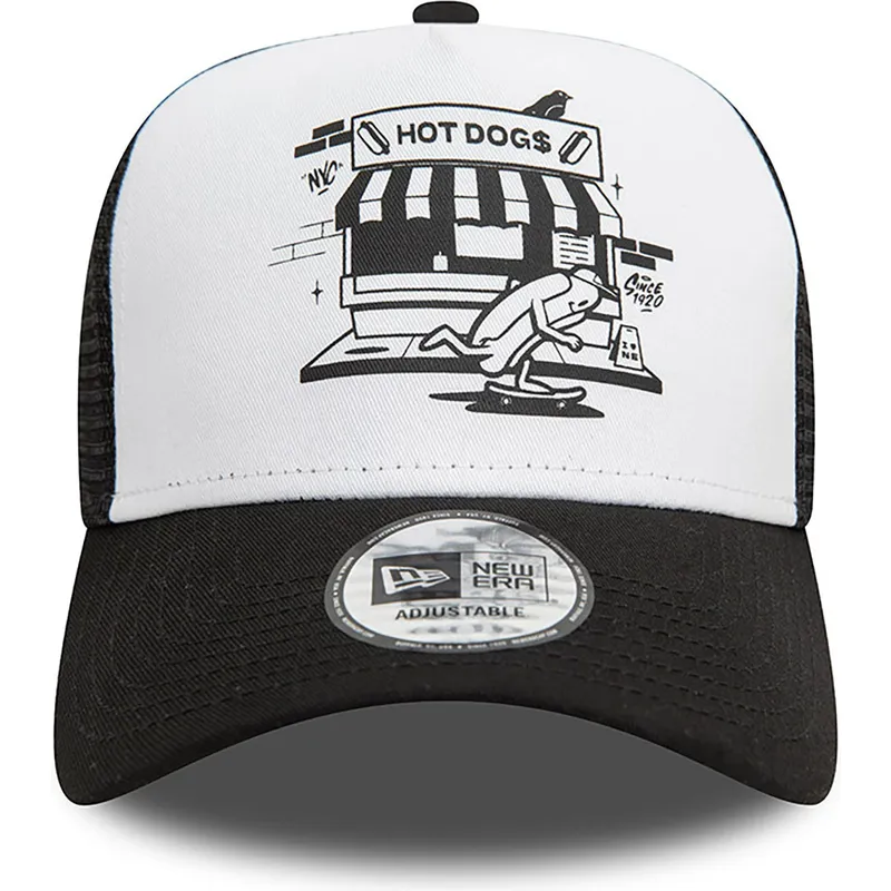 czapki-curva-czarny-snapback-a-frame-graphic-hot-dog-new-york-new-era