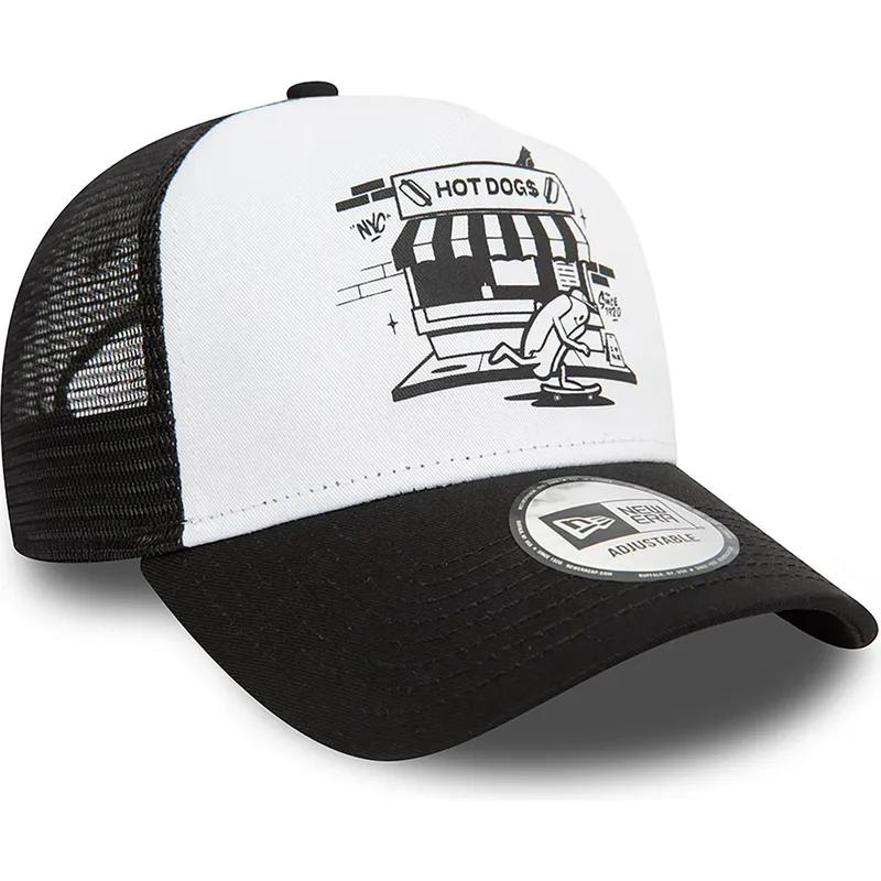 czapki-curva-czarny-snapback-a-frame-graphic-hot-dog-new-york-new-era