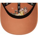 czapki-curva-brazowy-tasma-regulowana-9twenty-floral-los-angeles-dodgers-mlb-new-era