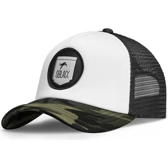 Czapka trucker biała, czarna i moro Classic od Oblack
