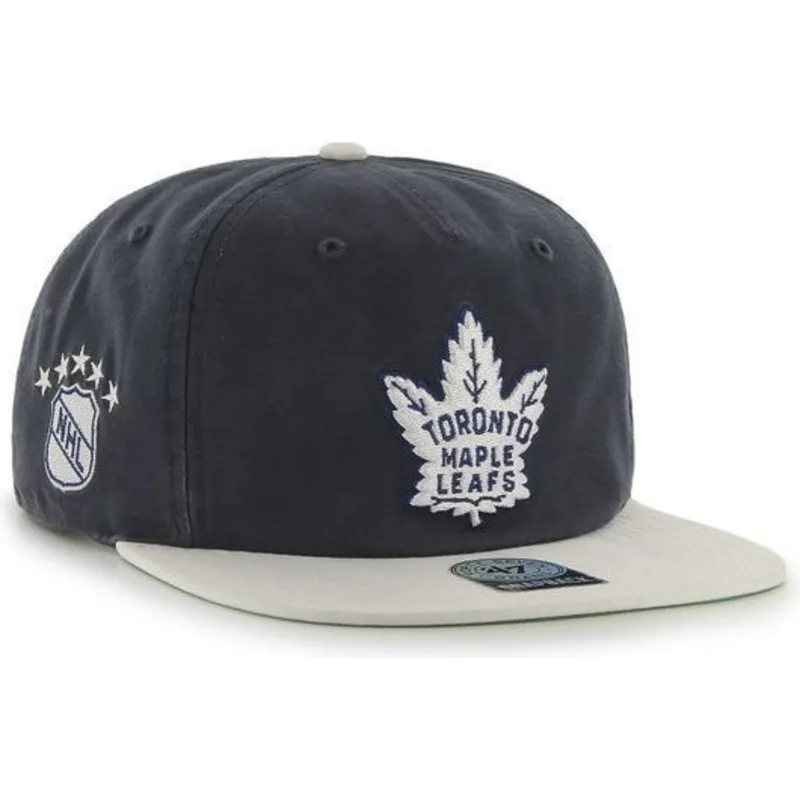czapki-plana-granatowy-snapback-toronto-maple-leafs-nhl-47-brand