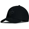 oblack-curved-brim-black-logo-baseball-peach-black-adjustable-cap