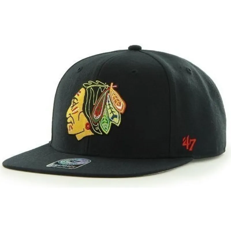 czapki-plana-czarny-snapback-chicago-blackhawks-nhl-47-brand czapki-plana-czarny-snapback-chicago-blackhawks-nhl-47-brand