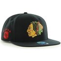 plaska-czapka-czarna-snapback-chicago-blackhawks-nhl-sure-shot-47-brand