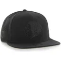 czapki-plana-czarny-snapback-chicago-blackhawks-nhl-47-brand