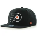 czarna-czapka-snapback-z-plaskim-daszkiem-philadelphia-flyers-nhl-sure-shot-marki-47-brand