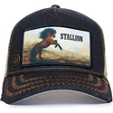 czapka-trucker-czarna-i-bezowa-kon-stallion-model-no-5741110n-rodeo-the-farm-od-goorin-bros