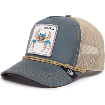 szara-i-bezowa-czapka-trucker-z-krabem-wuz-crackin-nautical-nonsense-the-farm-od-goorin-bros