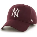 czapki-curva-czerwony-tasma-regulowana-granate-new-york-yankees-mlb-47-brand