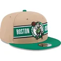 brazowo-zielona-plaska-czapka-snapback-9fifty-draft-2024-boston-celtics-nba-new-era