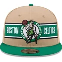 brazowo-zielona-czapka-z-daszkiem-snapback-9fifty-draft-2024-boston-celtics-nba-od-new-era