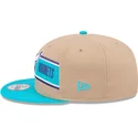 brazowa-i-niebieska-czapka-z-daszkiem-snapback-9fifty-draft-2024-charlotte-hornets-nba-new-era
