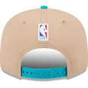 brazowa-i-niebieska-czapka-z-daszkiem-snapback-9fifty-draft-2024-charlotte-hornets-nba-new-era