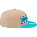 brazowo-niebieska-czapka-z-daszkiem-snapback-9fifty-draft-2024-charlotte-hornets-nba-od-new-era