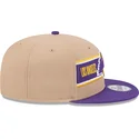 brazowo-fioletowa-czapka-z-daszkiem-snapback-9fifty-draft-2024-los-angeles-lakers-nba-new-era