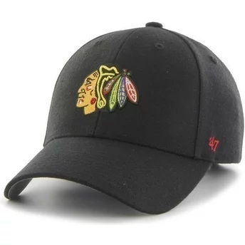 Wyginięta czapka czarna Chicago Blackhawks NHL 47 Brand