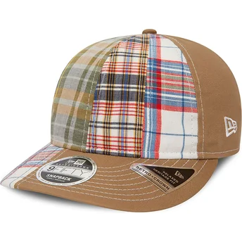 Brązowa regulowana czapka z zakrzywionym daszkiem 9FIFTY Retro Crown Relaxed Heritage Fit New Era x Original Madras Trading Comp