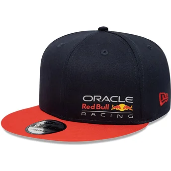 Granatowo-pomarańczowa płaska czapka snapback 9FIFTY Essential Red Bull Racing Formula 1 New Era