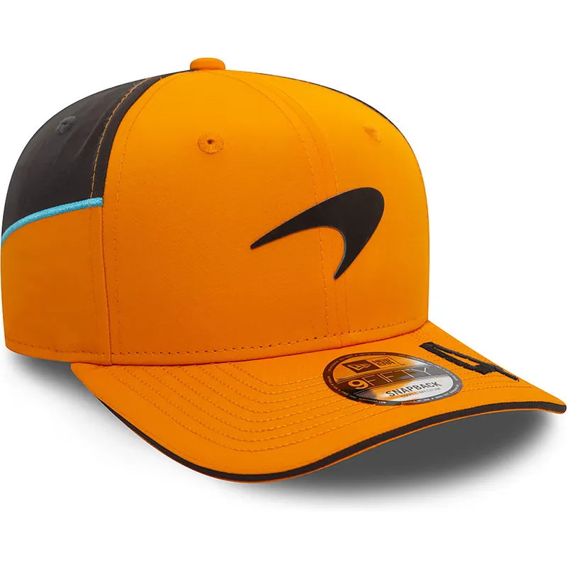 czapki-curva-pomaranczowy-snapback-lando-norris-9fifty-original-fit-mclaren-racing-formula-1-new-era