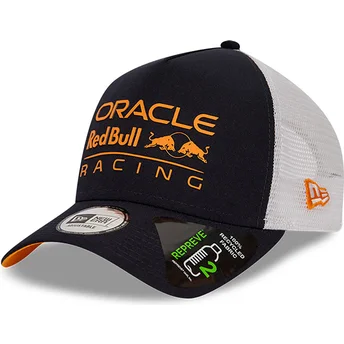 Granatowo-biała czapka truckerka E Frame REPREVE Red Bull Racing Formula 1 od New Era