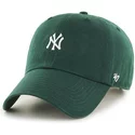 wyginieta-czapka-zielona-z-malym-logo-new-york-yankees-mlb-clean-up-47-brand