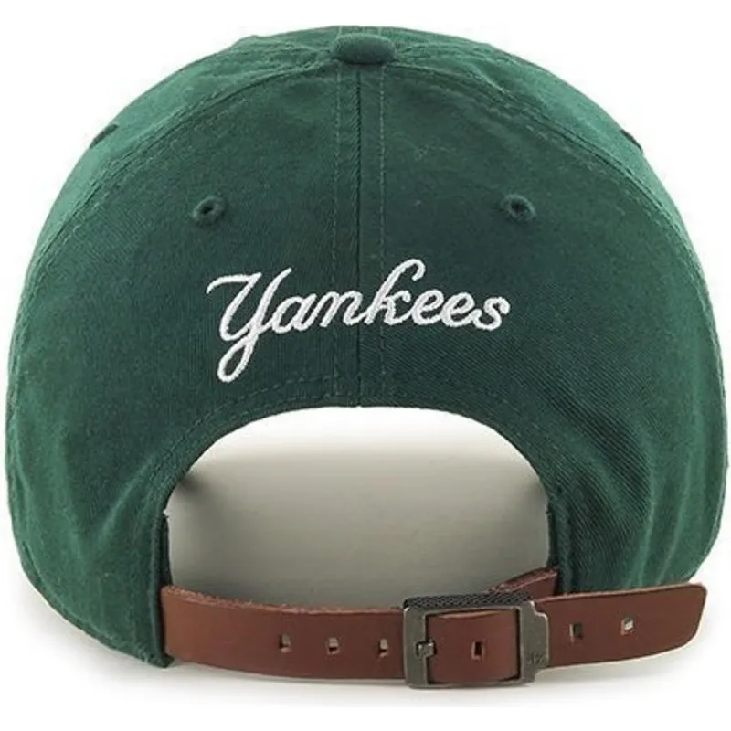 czapki-curva-zielony-tasma-regulowana-pequeno-new-york-yankees-mlb-47-brand
