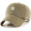 brazowa-czapka-z-zakrzywionym-daszkiem-z-malym-logo-new-york-yankees-mlb-clean-up-marki-47-brand