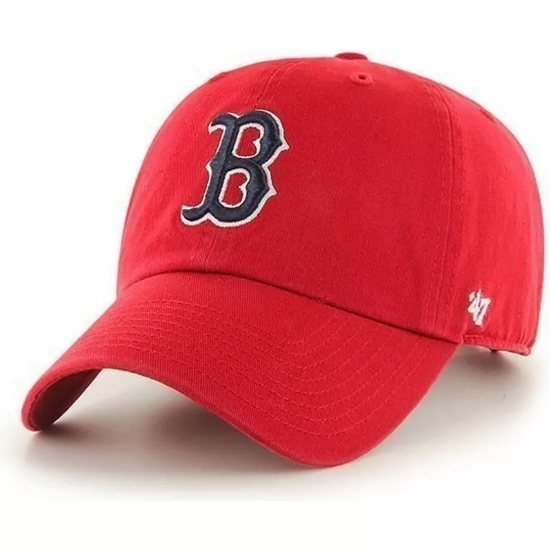 wyginieta-czapka-czerwona-boston-red-sox-mlb-clean-up-47-brand