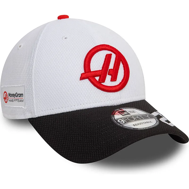 bialo-czarna-zakrzywiona-czapka-snapback-nico-hulkenberg-9forty-haas-f1-team-formula-1-new-era
