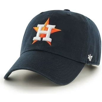 Wyginięta czapka czarna Houston Astros MLB Clean Up 47 Brand