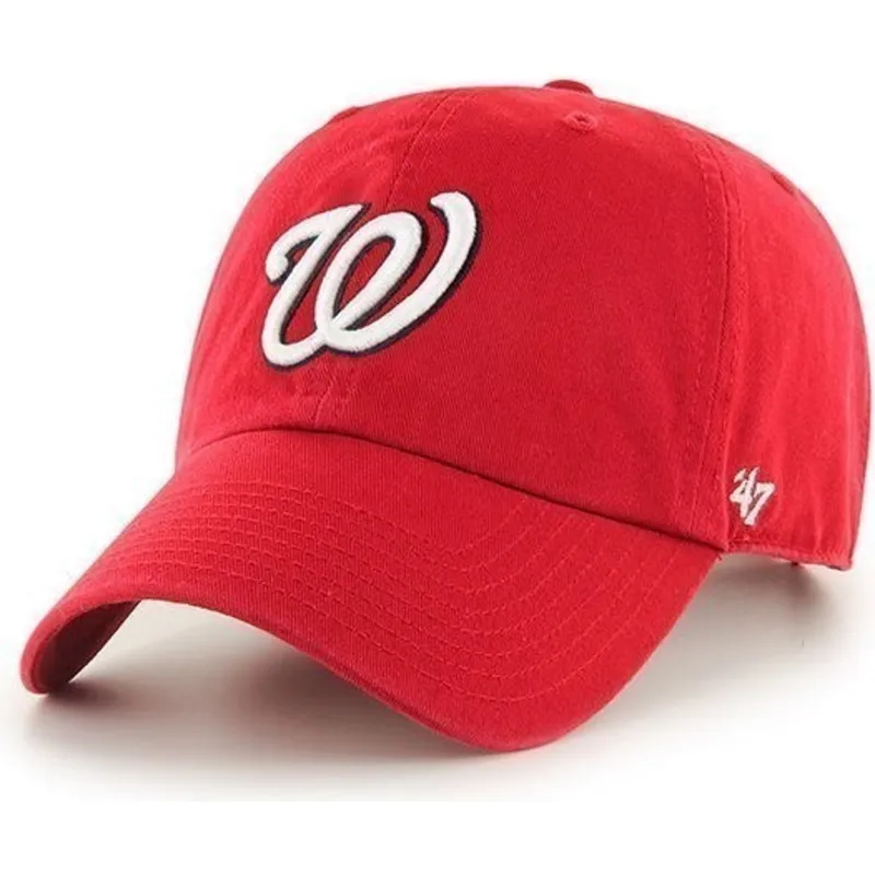 czapki-curva-czerwony-tasma-regulowana-washington-nationals-mlb-47-brand