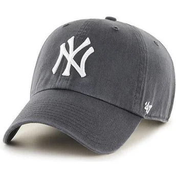 ciemnoszara-czapka-z-daszkiem-new-york-yankees-mlb-clean-up-marki-47-brand