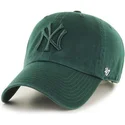 zielona-czapka-z-daszkiem-z-zielonym-logo-new-york-yankees-mlb-clean-up-od-47-brand
