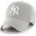 szara-czapka-z-daszkiem-new-york-yankees-mlb-clean-up-marki-47-brand