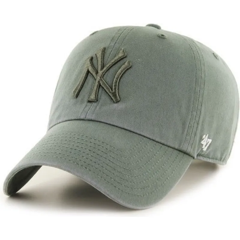 czapki-curva-zielony-tasma-regulowana-new-york-yankees-mlb-47-brand