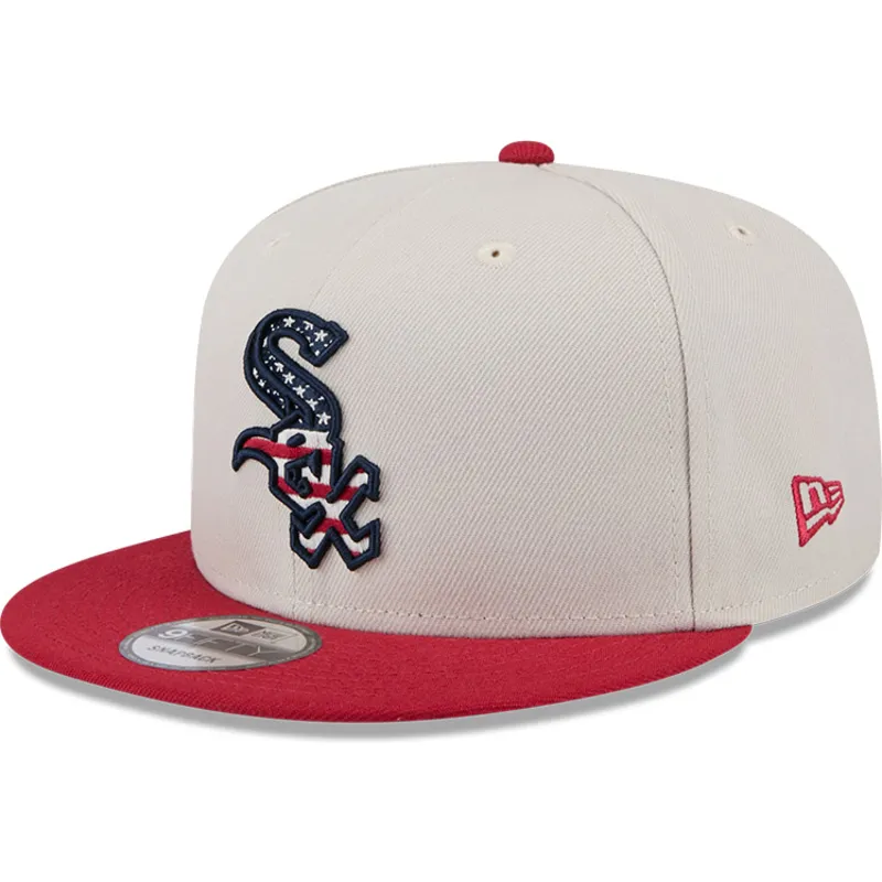 czapka-z-plaskim-daszkiem-bezowo-czerwona-snapback-9fifty-4th-of-july-chicago-white-sox-mlb-new-era
