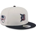 bezowo-granatowa-czapka-z-daszkiem-typu-snapback-9fifty-4th-of-july-detroit-tigers-mlb-marki-new-era