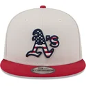 czapka-z-plaskim-daszkiem-bezowo-czerwona-snapback-9fifty-4th-of-july-oakland-athletics-mlb-new-era