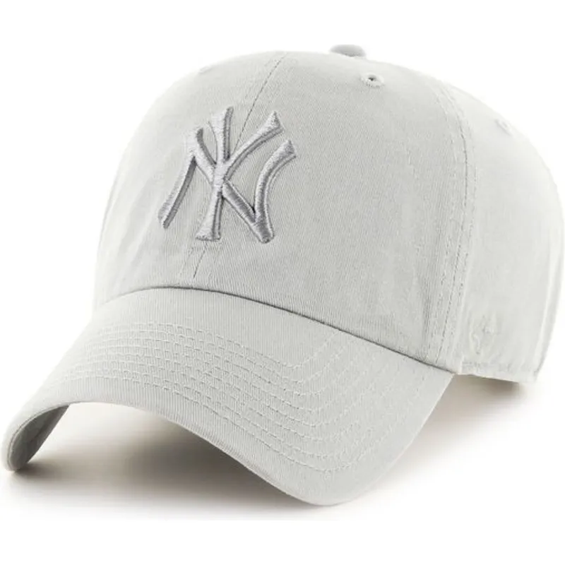 czapki-curva-szary-tasma-regulowana-claro-new-york-yankees-mlb-47-brand