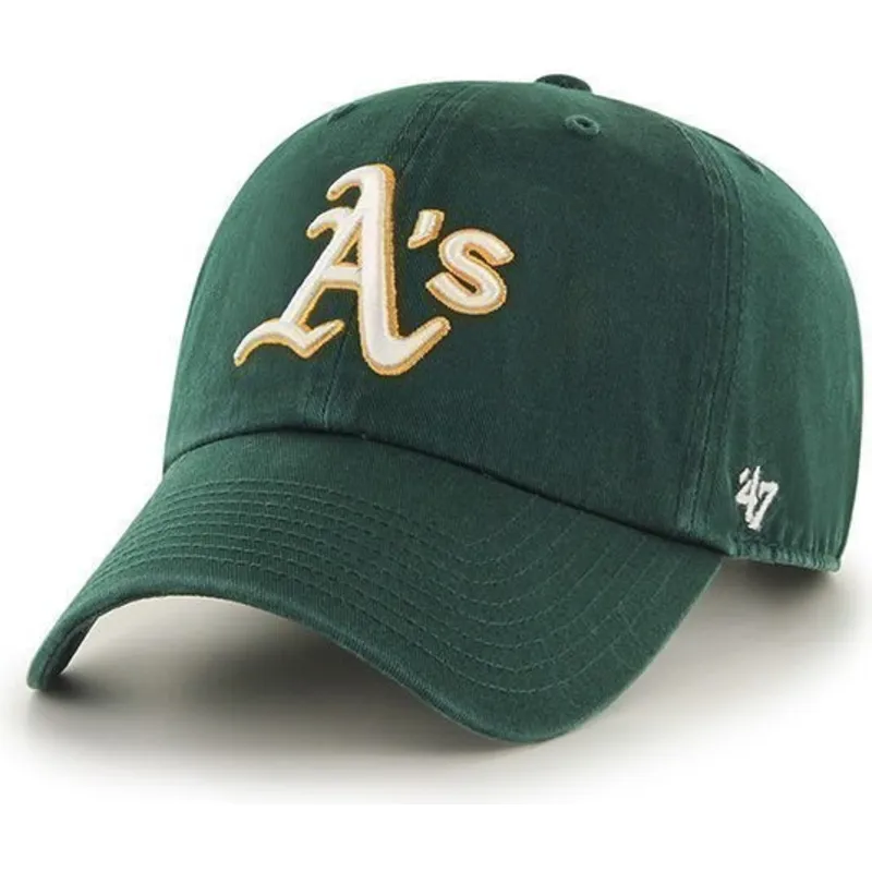 czapki-curva-zielony-tasma-regulowana-oakland-athletics-mlb-47-brand