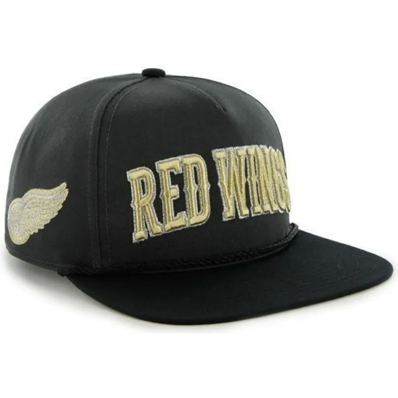 czapki-plana-czarny-snapback-detroit-red-wings-nhl-47-brand