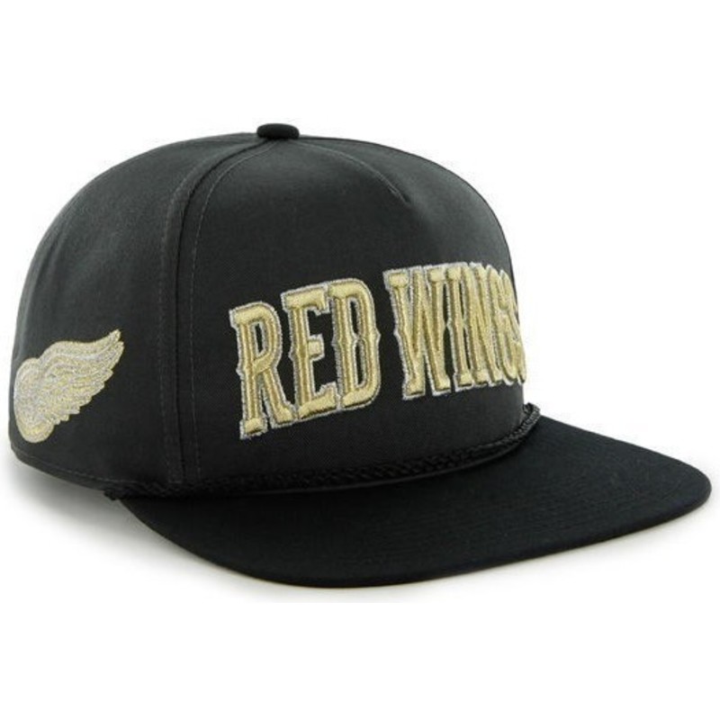 plaska-czapka-czarna-snapback-detroit-red-wings-nhl-47-brand