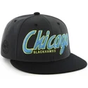 czapki-plana-czarny-snapback-de-letras-chicago-blackhawks-nhl-47-brand