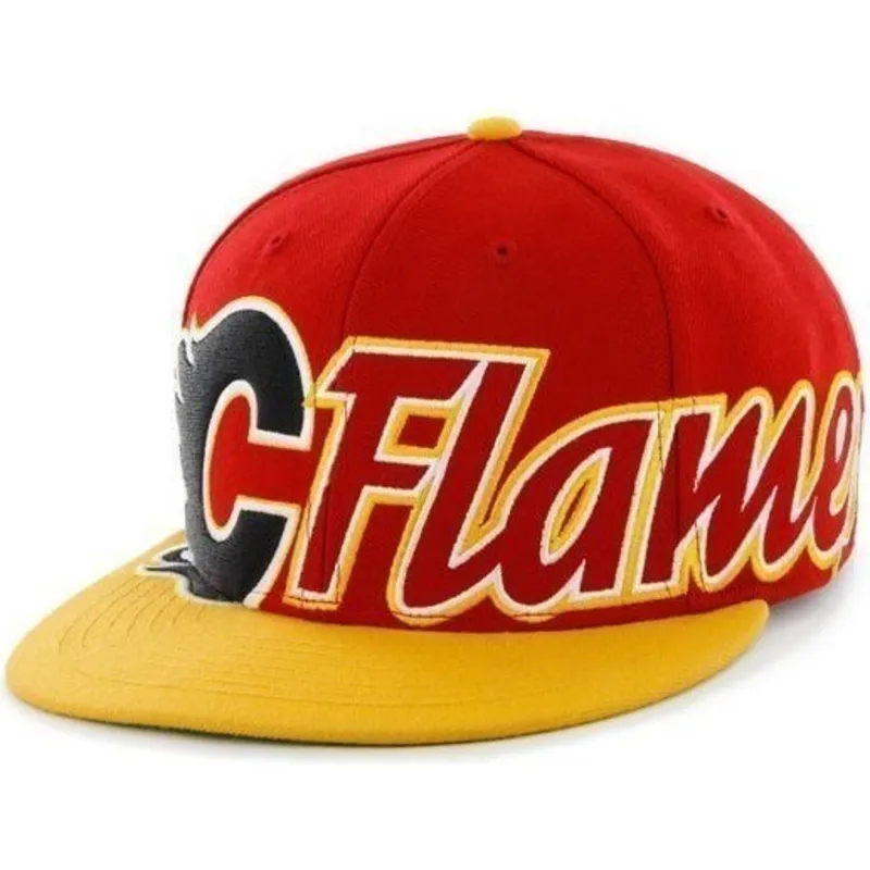 czapki-plana-czerwony-snapback-de-letras-calgary-flames-nhl-47-brand czapki-plana-czerwony-snapback-de-letras-calgary-flames-nhl-47-brand