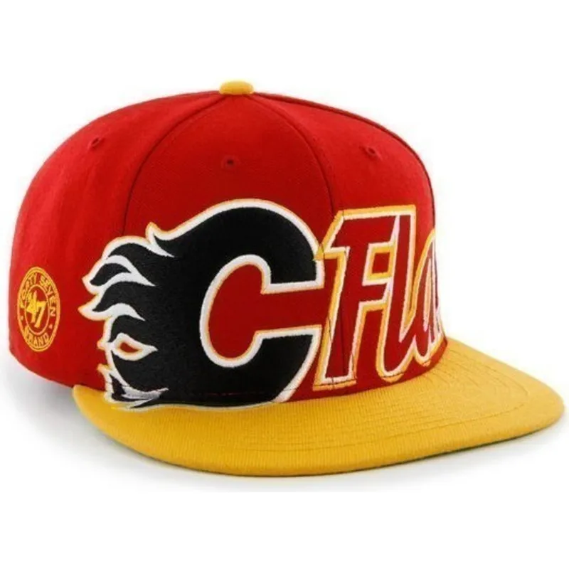 czapki-plana-czerwony-snapback-de-letras-calgary-flames-nhl-47-brand czapki-plana-czerwony-snapback-de-letras-calgary-flames-nhl-47-brand