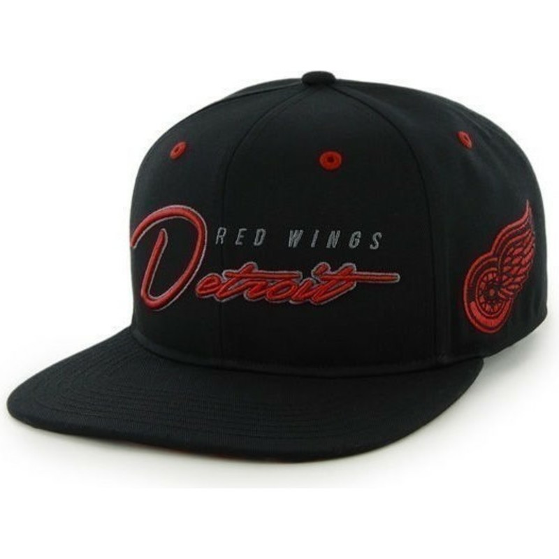 plaska-czapka-czarna-snapback-z-logo-litery-detroit-red-wings-nhl-47-brand