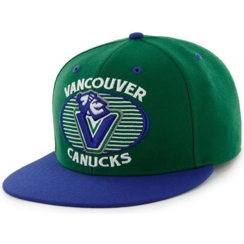 czapki-plana-zielony-snapback-vancouver-canucks-nhl-47-brand