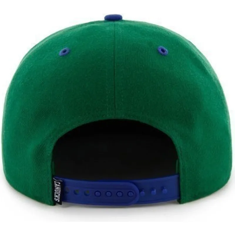 czapki-plana-zielony-snapback-vancouver-canucks-nhl-47-brand