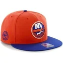 plaska-czapka-snapback-pomaranczowo-niebieska-new-york-islanders-nhl-od-47-brand