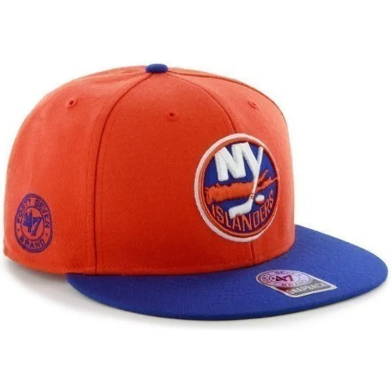 czapki-plana-pomaranczowy-snapback-new-york-islanders-nhl-47-brand